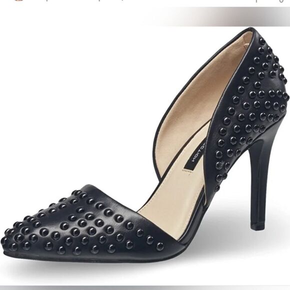 French Connection ‘Forever’ Black Studded Pumps – Size 10 - Picture 3 of 15